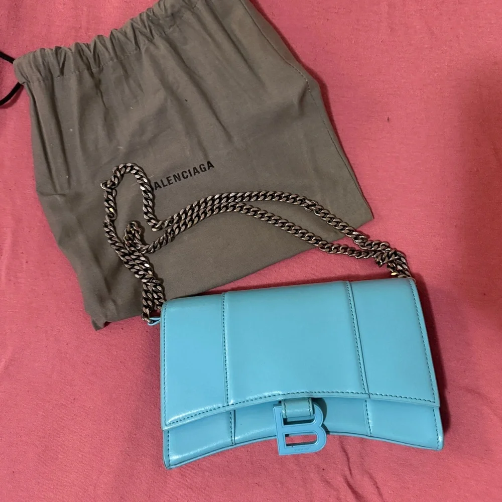 Balenciaga Hourglass Wallet on Chain Bag